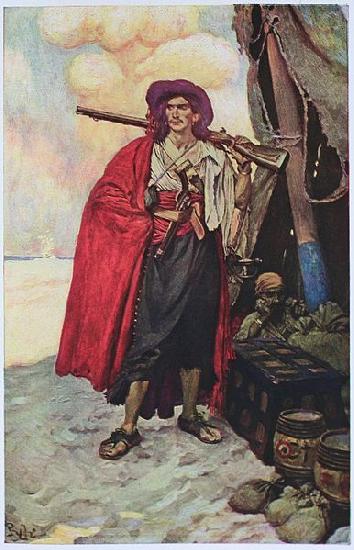 Howard Pyle The Buccaneer was a Picturesque Fellow Germany oil painting art